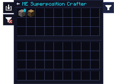 The input filter as a blacklist: every ore, by tag, and oak logs