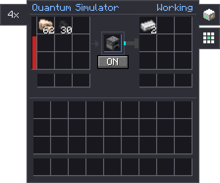 A Quantum Simulator running an engaged furnace at 4×